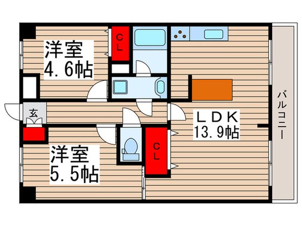 ラ・フォレ薬円台の物件間取画像